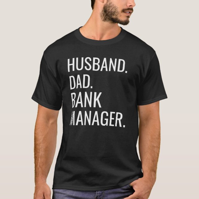 T-shirt Chef de banque papa mari (Devant)