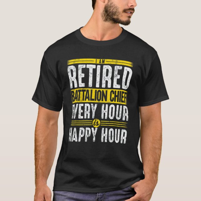 T-shirt Chef De Bataillon Des Pompiers Retraités Toutes Le (Devant)