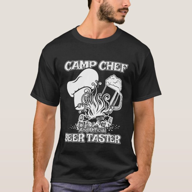 T-shirt Chef De Camping D'Été Cuisiniers Et Camping (Devant)