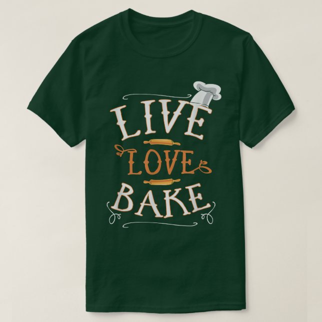 T-shirt Chef de Cuisine de cuisson Love (Design devant)