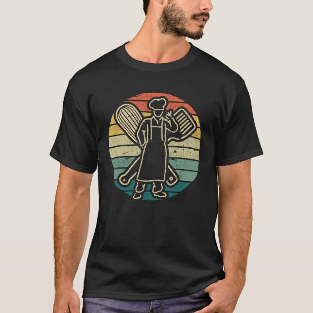 T-shirt Chef de Cuisine vintage Circle Cook (Devant)