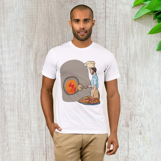 T-shirt Chef de four à pizza au bois (Créateur téléchargé)