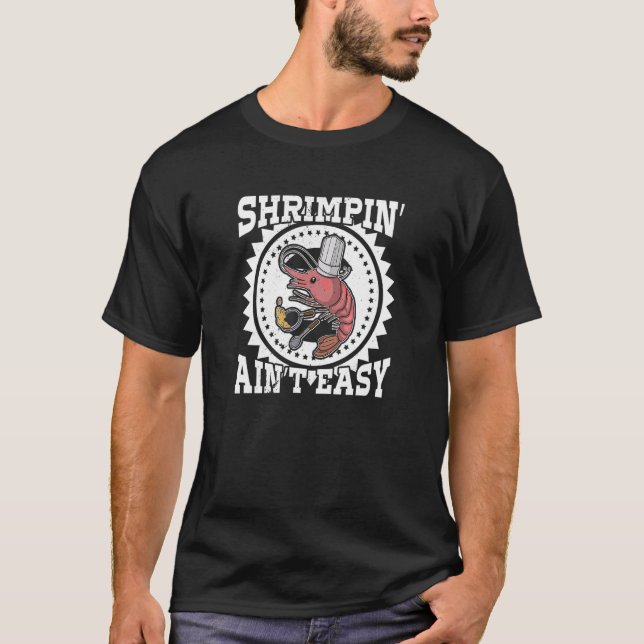 T-shirt Chef de fruits de mer aux crevettes 15 (Devant)