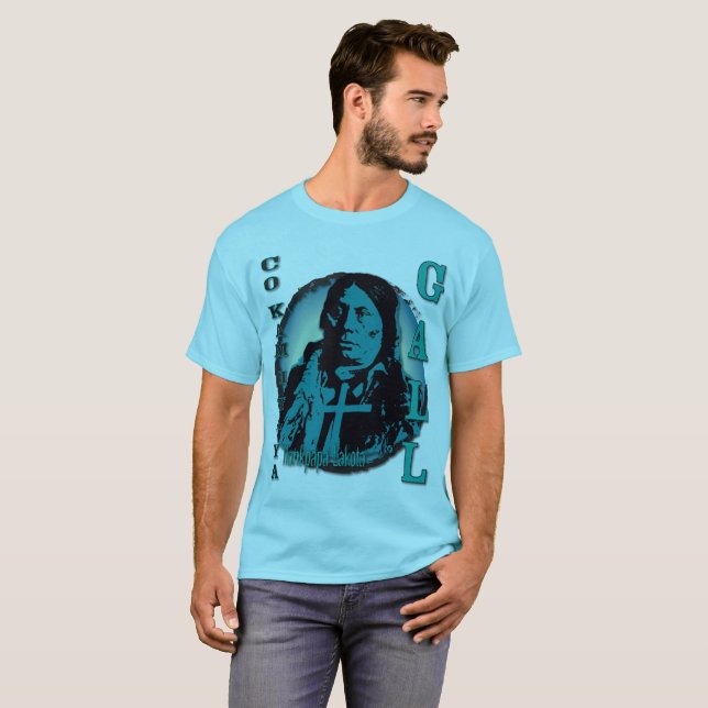T-shirt Chef de Hunkpapa Lakota d'écorchure (Devant entier)