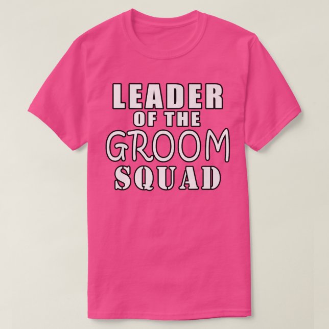 T-shirt Chef De La Groom Squad Mariage DrôleT-Chemise (Design devant)