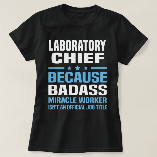 T-shirt Chef de laboratoire (Design devant)