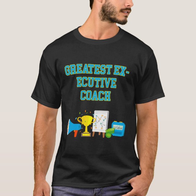T-shirt Chef de l'entraîneur exécutif le plus grand chef d (Devant)