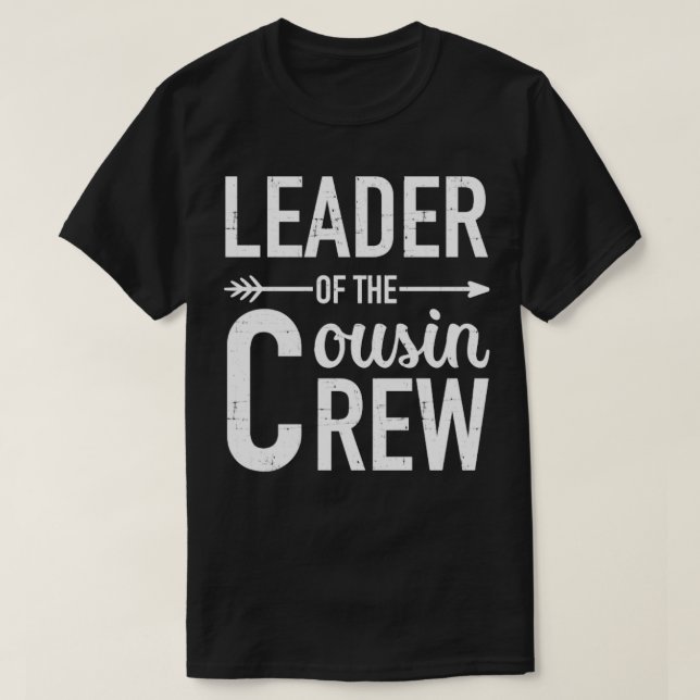T-shirt Chef de l'équipage du cousin1 (Design devant)