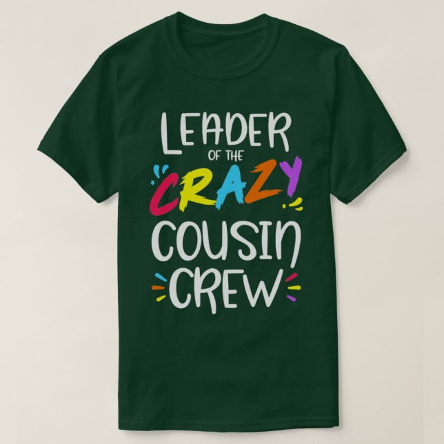 T-shirt Chef de l'équipage du cousin fou (Design devant)