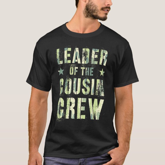 T-shirt Chef De L'Équipe Cousin Camo Vacances D'Été Ca (Devant)
