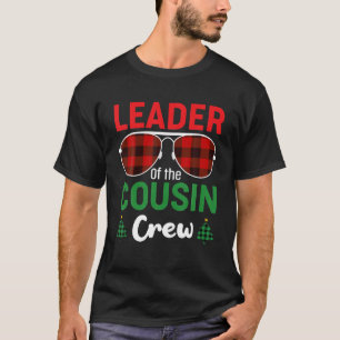 T-shirt Chef de l'équipe de cousins Christmas Buffalo Roug