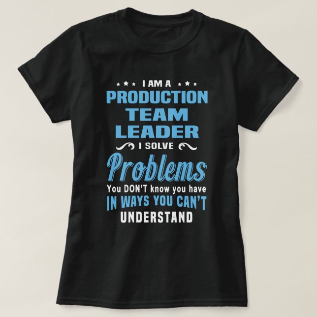 T-shirt Chef de l'équipe de production (Design devant)