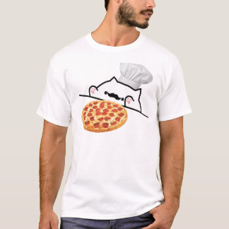 T-shirt Chef de pizza de chat de bongo