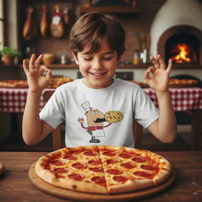 T-shirt Chef de pizza italien (Créateur téléchargé)