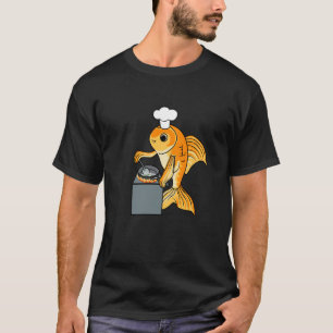 T-shirt Chef de poisson d'or Citation ironique Cute Cuisin