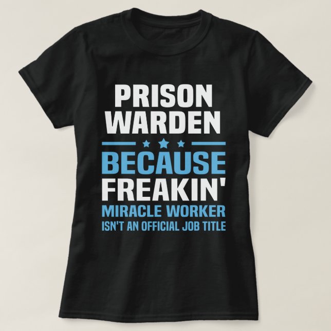 T-shirt Chef de prison (Design devant)
