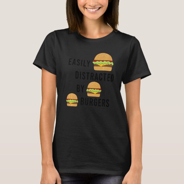 T-shirt Chef de restauration rapide Citation Burger Manger (Devant)