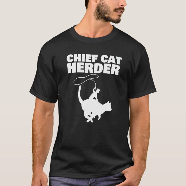T-shirt Chef de troupe féline (Devant)