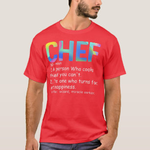 T-shirt Chef Définition Chef & Cuisinier Drôle Cuisine cul