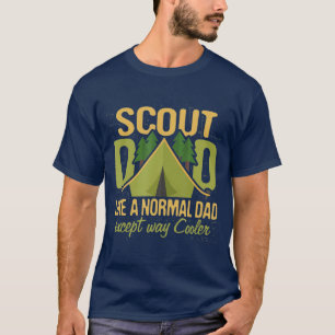 T-shirt Chef d'équipe de scouts Papa Chef d'équipe de scou