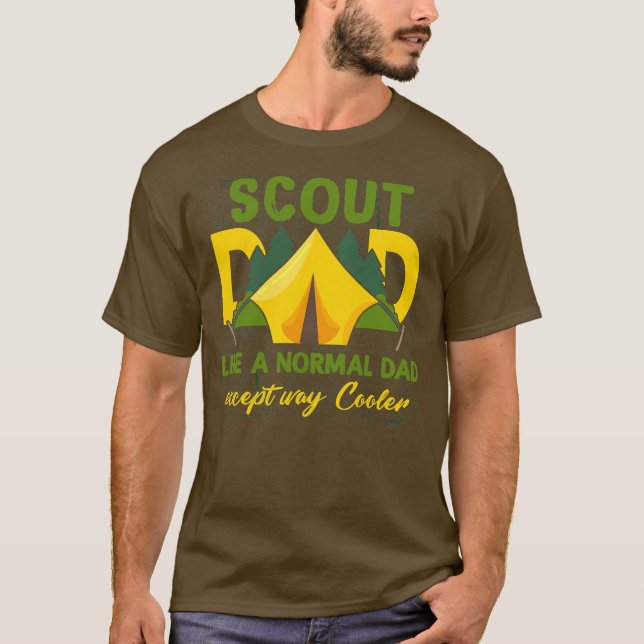 T-shirt Chef d'équipe de scouts Papa Chef d'équipe de scou (Devant)