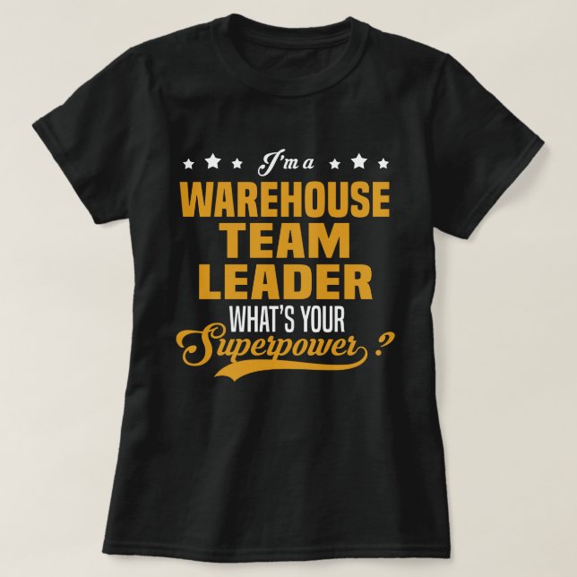 T-shirt Chef d'équipe d'entrepôt (Design devant)