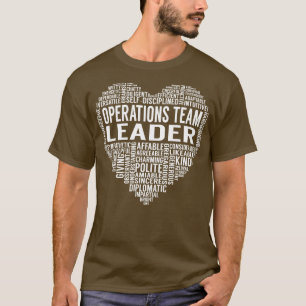 T-shirt Chef d'équipe des opérations Coeur