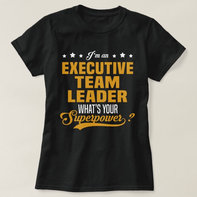 T-shirt Chef d'équipe exécutive (Design devant)