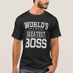 T-shirt Chef D'Équipe Meilleur Boss Dans Cette Planète Gré