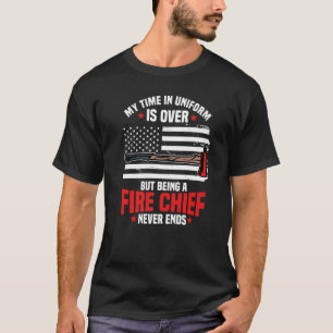 T-shirt Chef des pompiers retraités Régime de retraite