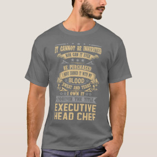 T-shirt Chef Directeur Chef Pour Toujours Le Titre Job Cad