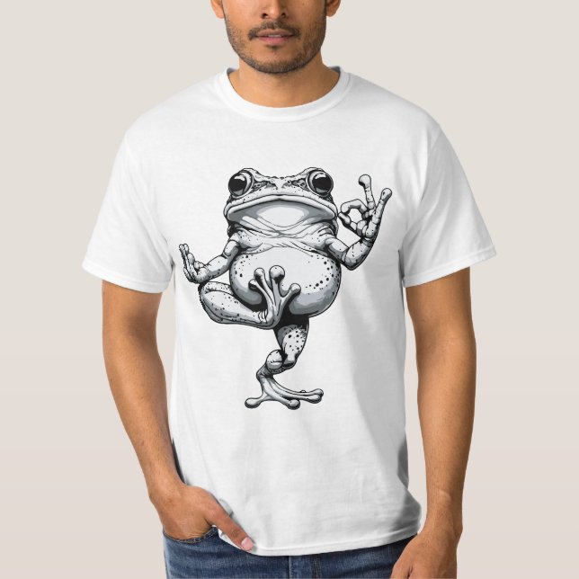 T-shirt Chef-d'œuvre de Grenouille Zen (Devant)