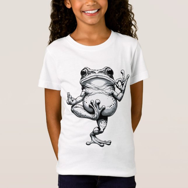 T-Shirt Chef-d'œuvre de Grenouille Zen (Devant)