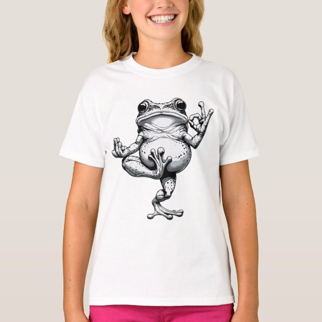 T-shirt Chef-d'œuvre de Grenouille Zen (Devant)
