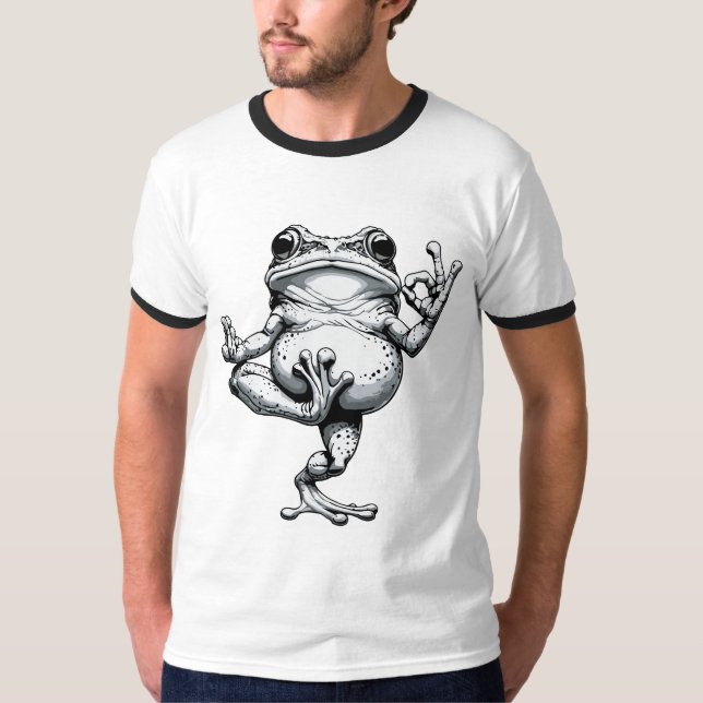 T-shirt Chef-d'œuvre de Grenouille Zen (Devant)