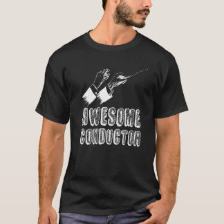 T-shirt Chef d'orchestre génial avec baguette dans l'orche