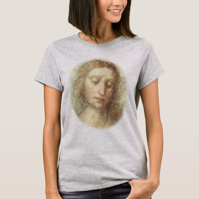 T-shirt Chef du Christ par Léonard de Vinci (Devant)