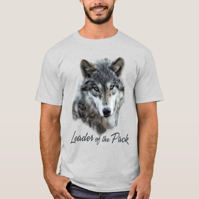 T-shirt Chef du Pack de Wolf Lover (Devant)