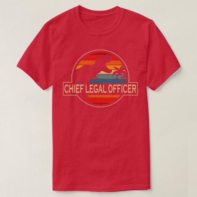 T-shirt Chef du service juridique Dinosaur (Design devant)