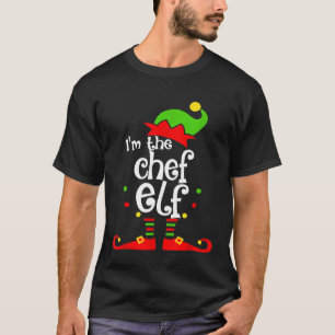 T-shirt Chef Elf Costume de Noël Maman Papa Noël