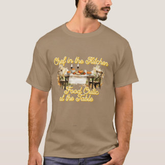 T-shirt Chef en cuisine Critique gastronomique chez la fil