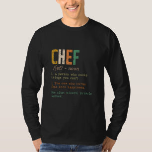 T-shirt Chef est une personne qui cuisine des choses que v