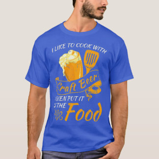 T-shirt Chef et Cuisine Slogan Craft Bière Amateur