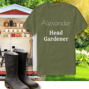 T-shirt Chef Gardener Amoureux des jardins Jardinage Vêtem