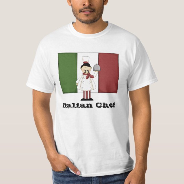 T-shirt Chef Italien #4 Chemise (Devant)