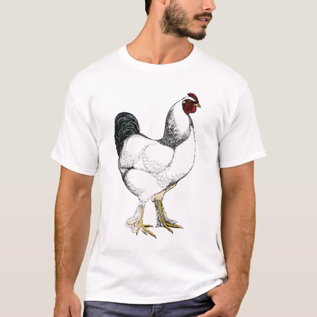 T-shirt Chef léger de poulet d'agriculteur de volaille de (Devant)