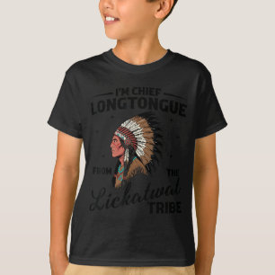 T-shirt Chef longtongue de la tribu lickatwat indigène