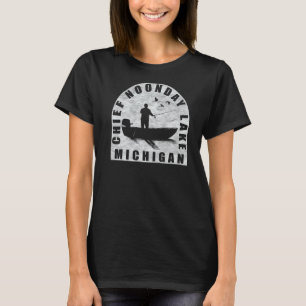 T-shirt Chef lundi Lake Fishing Michigan