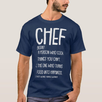 T-shirt Chef Noun Funny Sous Master Chef Exécutif Cuisinie