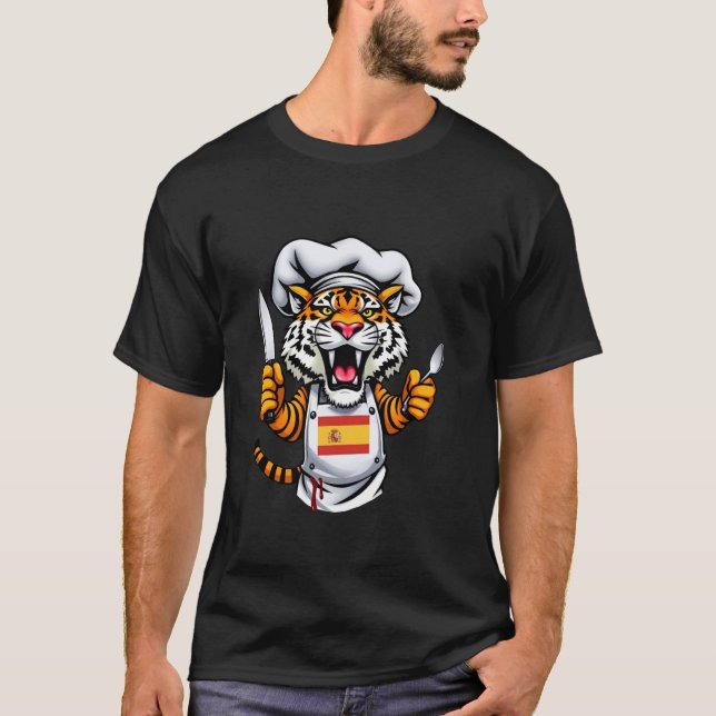 T-shirt Chef Paella au Tigre (Devant)